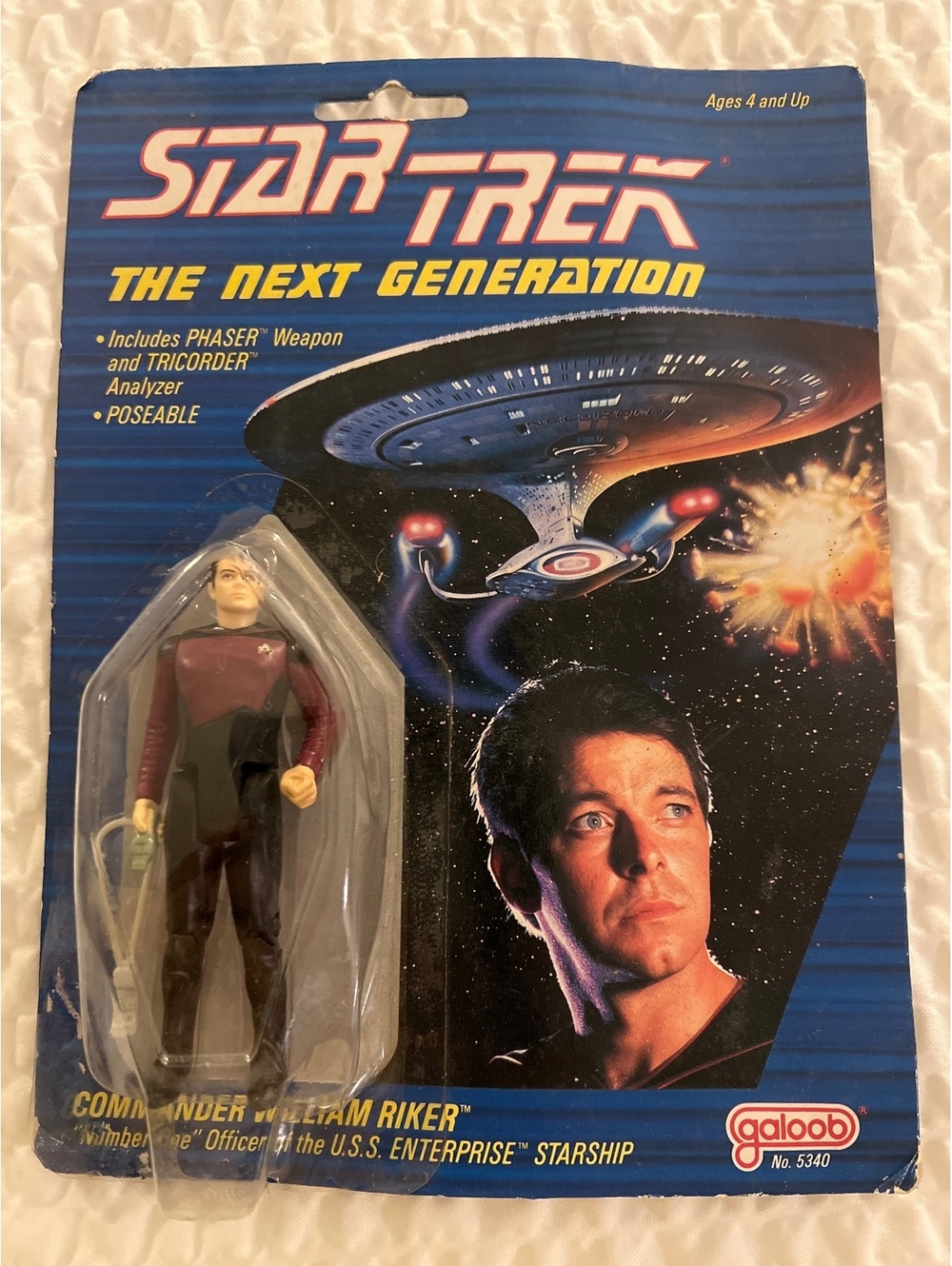 Star Trek The Next Generation Commander William Riker Action Figure